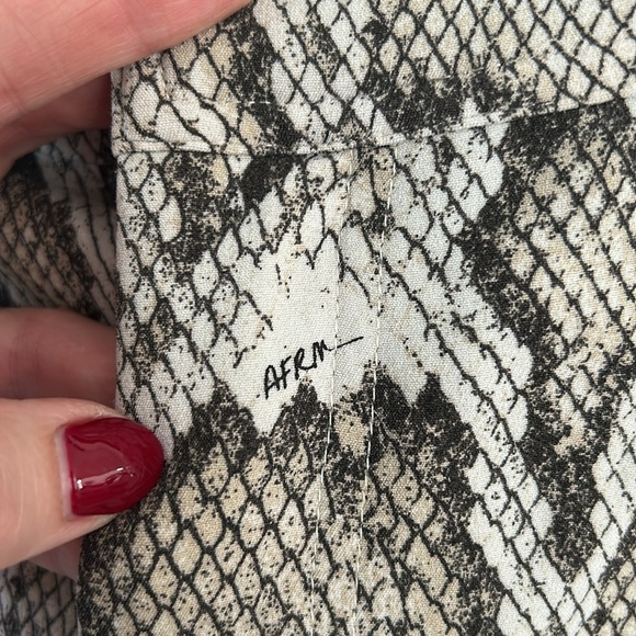 AFRM Callon Snake Print Bermuda Shorts, RTR - Picture 7 of 9